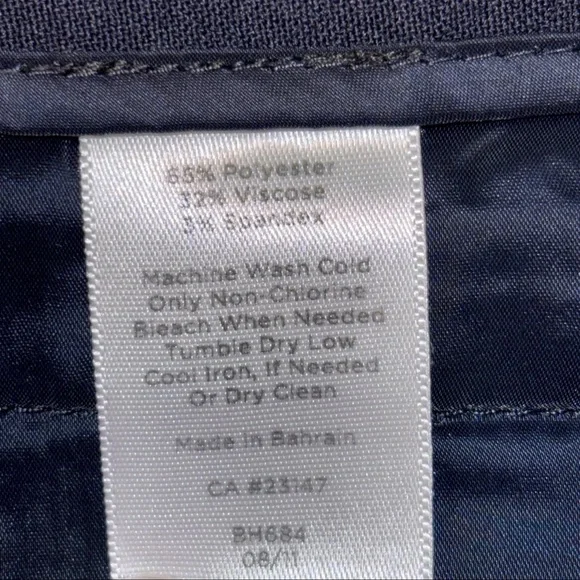 Talbots Heritage Navy Blue Pants Straight Leg Career To Casual Size 14‎ - Picture 6 of 7